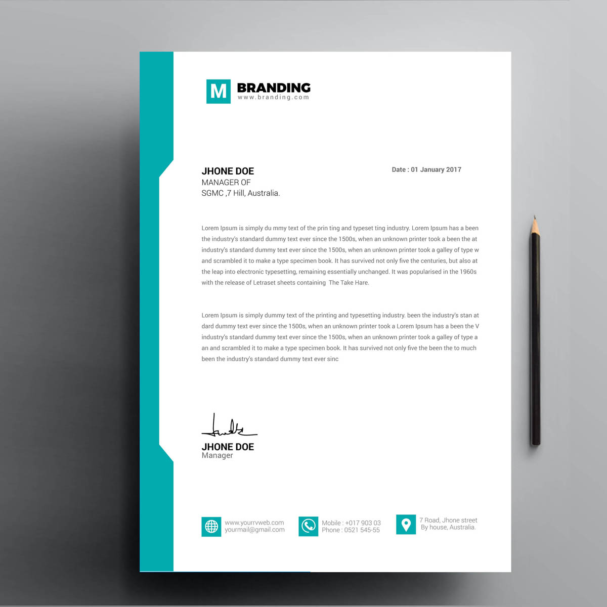 Download Фирменный стиль "Orange & Blue - Corporate Identity Template" / Orange & Blue - Corporate Identity Template - Фирменный стиль на тему графика ai brand identity branding clean letterhead corporate eps minimal modern professional psd stationary word template