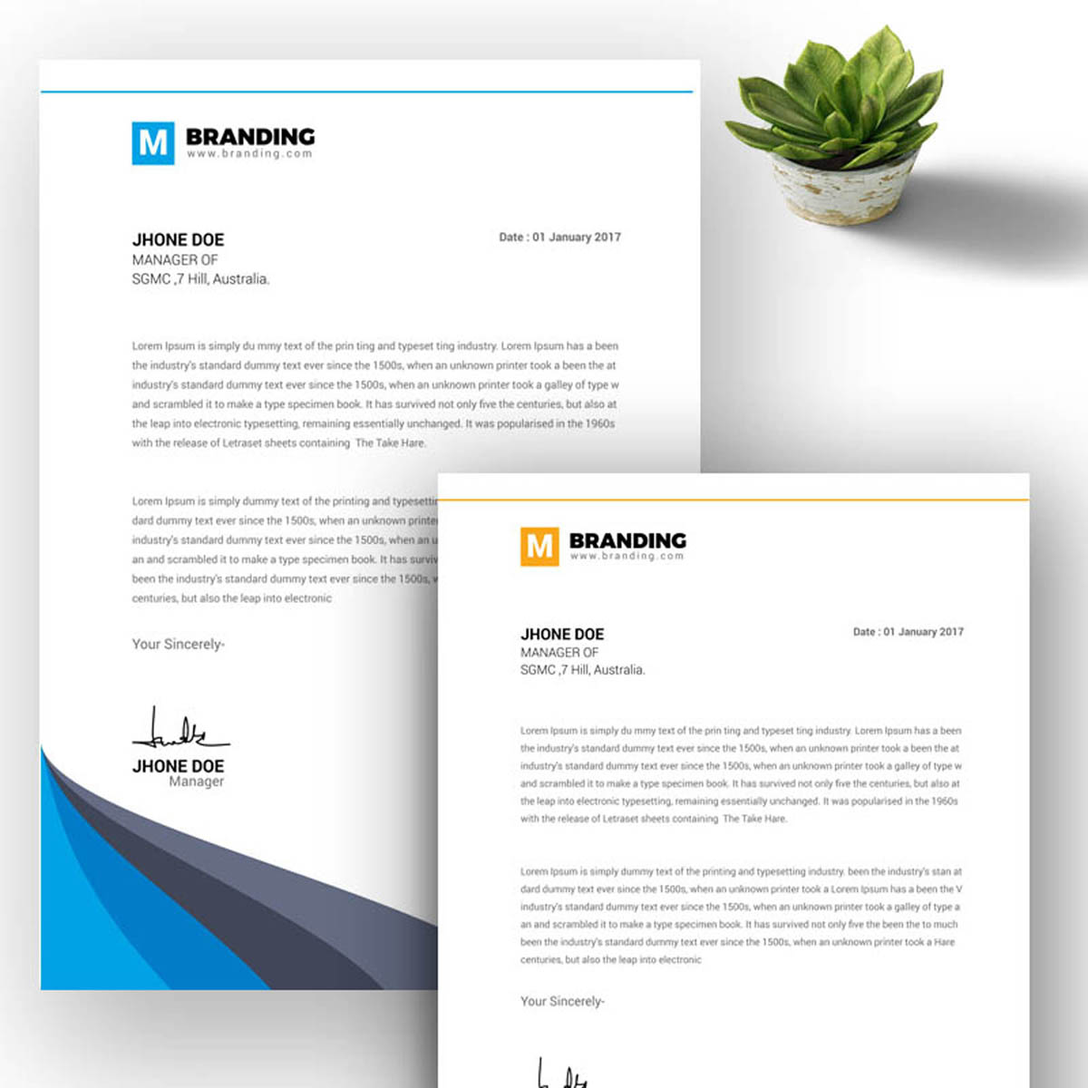 Download Фирменный стиль "Job Letterhead M - Corporate Identity Template" / Job Letterhead M - Corporate Identity Template - Фирменный стиль на тему графика a4 brand branding clean letterhead corporate eps minimal modern professional psd stationary word template coverletter fax paper stationery