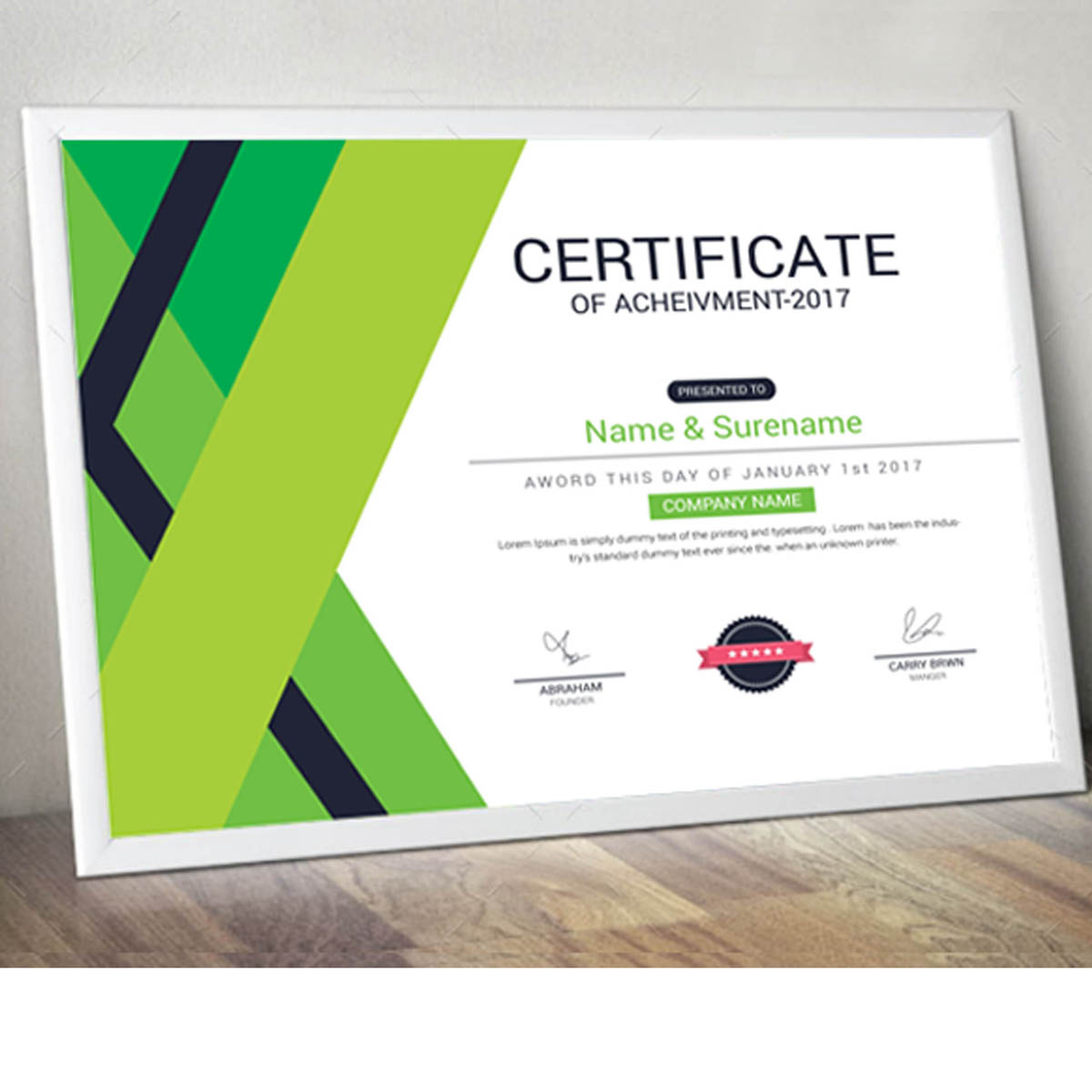 Download Шаблон сертификата "School Certificate Template" / School Certificate Template - Шаблон сертификата на тему графика a4 ai brand identity branding clean letterhead corporate eps minimal modern professional psd stationary word template certificate