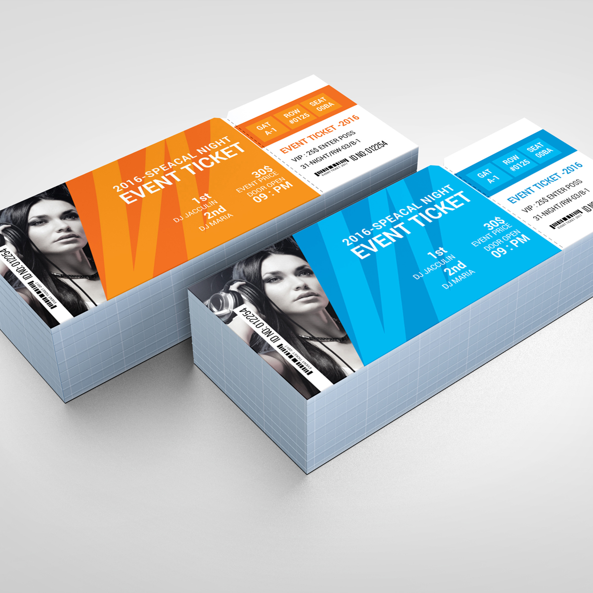 Download Фирменный стиль "Club Ticket - Corporate Identity Template" / Club Ticket - Corporate Identity Template - Фирменный стиль на тему графика art blue business colorful computer creative event ticket graphics hi-quality id kit internet liflet logo modern official poster professional standard
