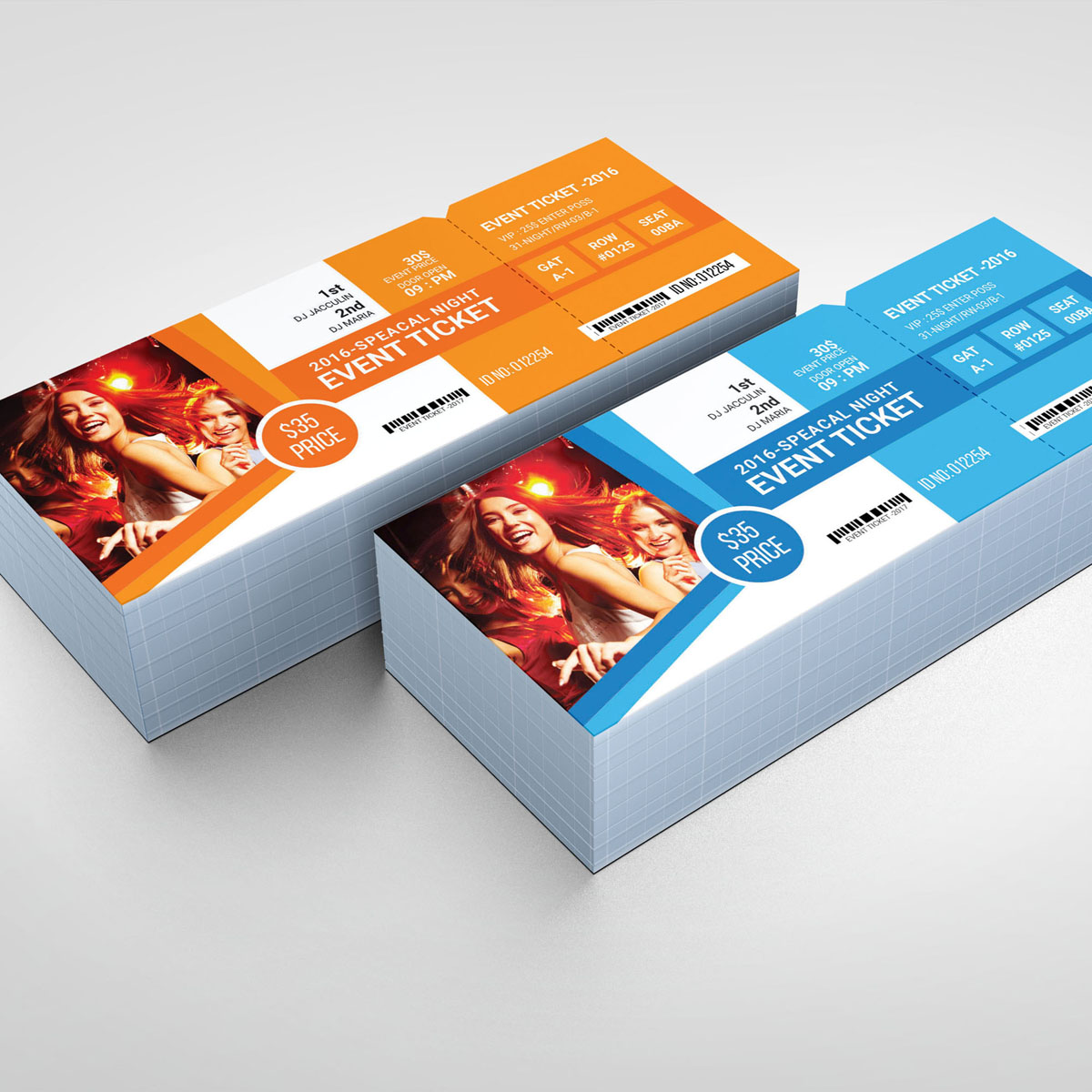 Download Фирменный стиль "Ticket for Event - Corporate Identity Template" / Ticket for Event - Corporate Identity Template - Фирменный стиль на тему графика ticket event 2020 party couple meetup cinema concert carnival invitationundefined