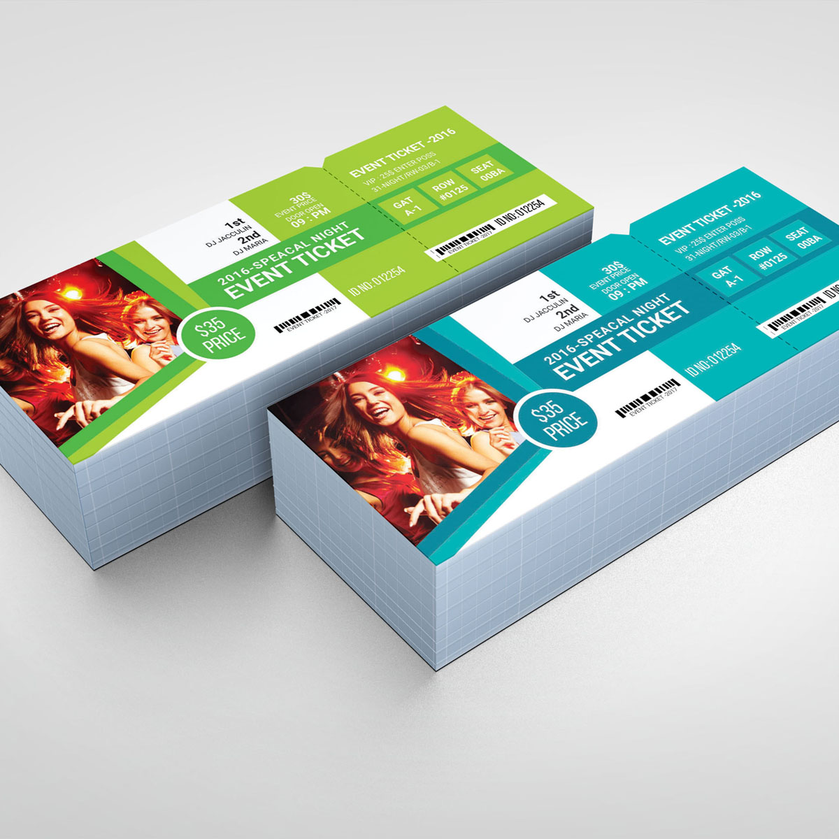 Download Фирменный стиль "Ticket for Event - Corporate Identity Template" / Ticket for Event - Corporate Identity Template - Фирменный стиль на тему графика ticket event 2020 party couple meetup cinema concert carnival invitationundefined