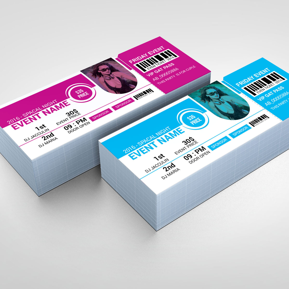 Download Фирменный стиль "Party Ticket - Corporate Identity Template" / Party Ticket - Corporate Identity Template - Фирменный стиль на тему графика ticket event 2020 party couple meetup cinema concert carnival invitationundefined