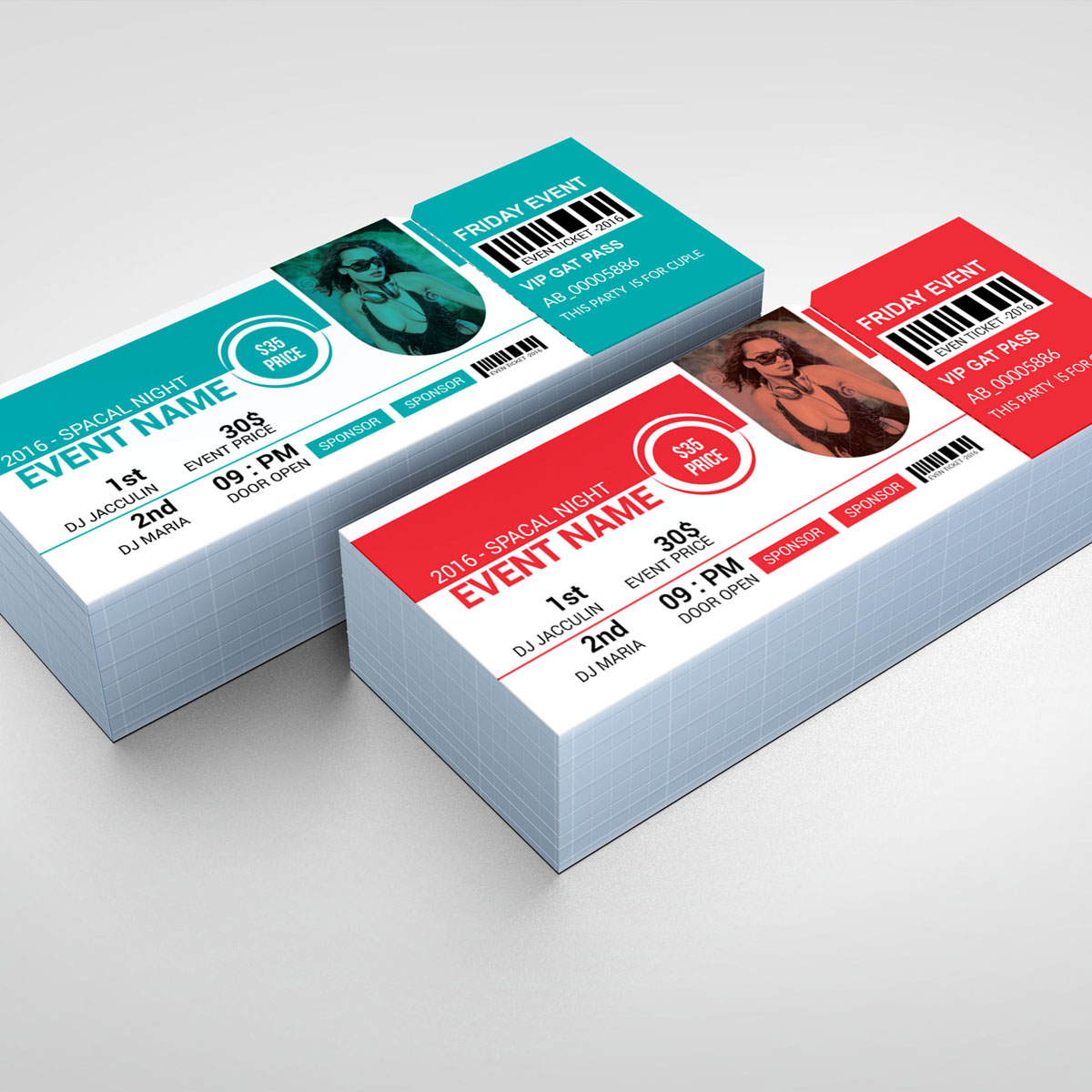 Download Фирменный стиль "Party Ticket - Corporate Identity Template" / Party Ticket - Corporate Identity Template - Фирменный стиль на тему графика ticket event 2020 party couple meetup cinema concert carnival invitationundefined