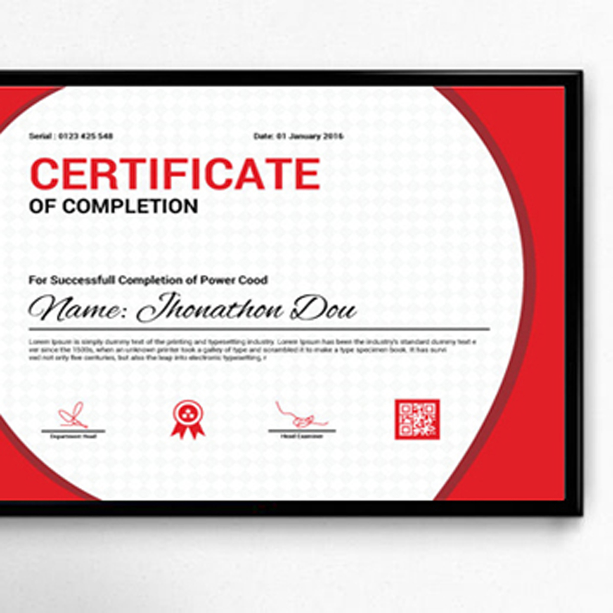 Download Шаблон сертификата "Identity page Certificate Template" / Identity page Certificate Template - Шаблон сертификата на тему графика certificate a4 company corporate diploma flyer frame graduation paper print completion stationary