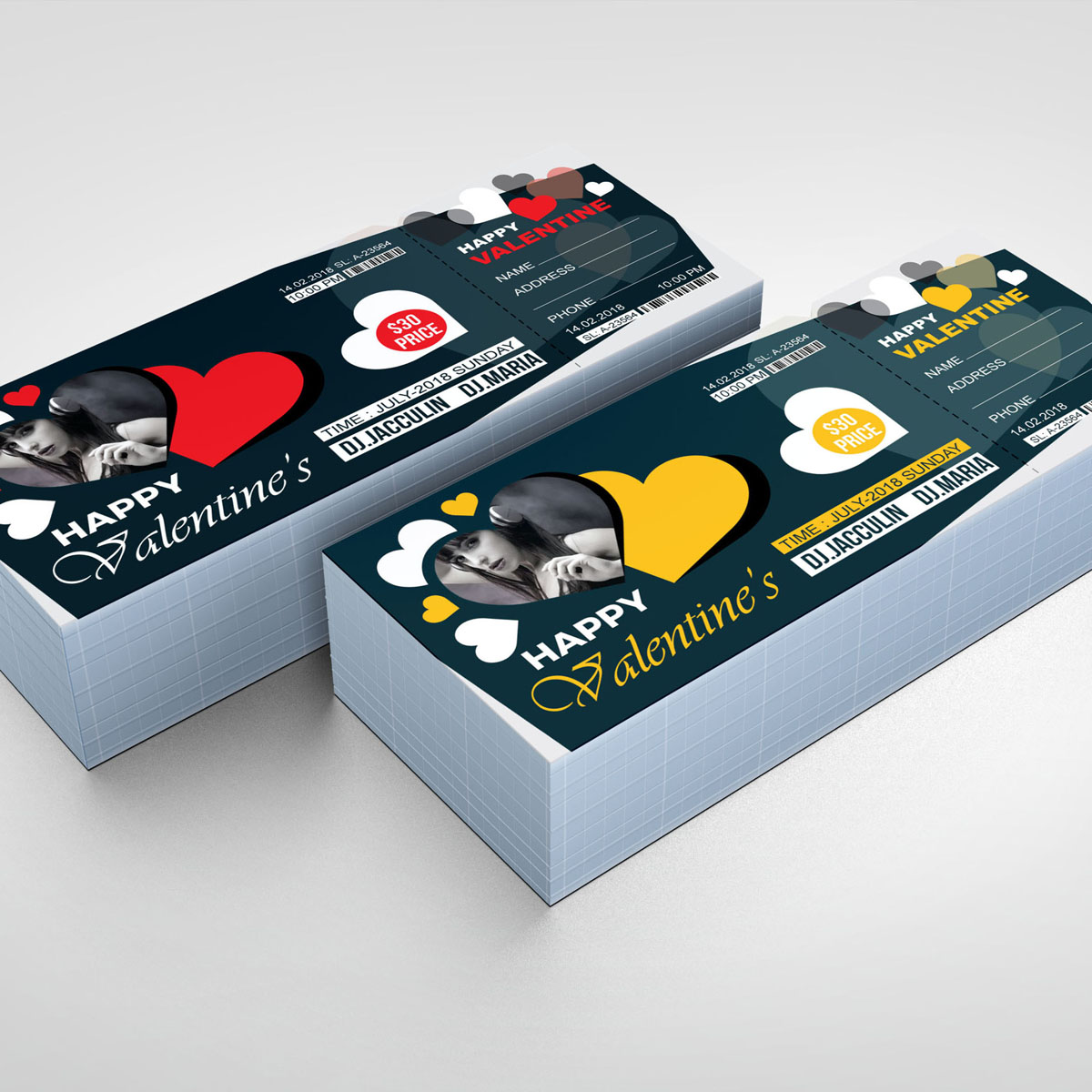 Download Фирменный стиль "Event Ticket - Corporate Identity Template" / Event Ticket - Corporate Identity Template - Фирменный стиль на тему графика ticket event 2020 party couple meetup cinema concert carnival invitationundefined