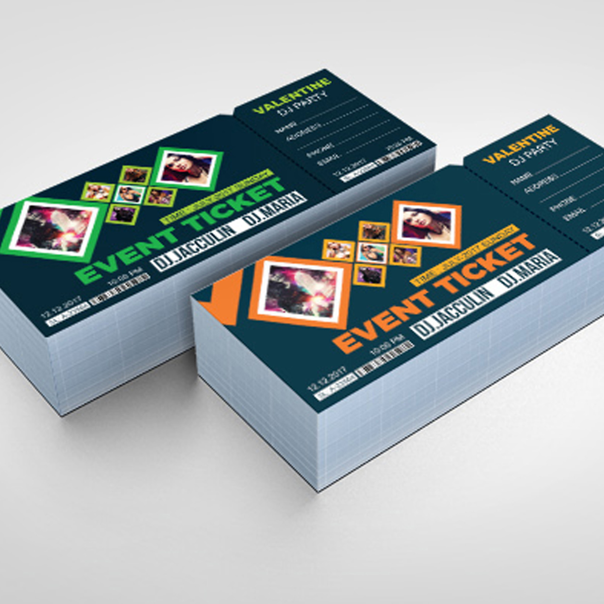 Download Фирменный стиль "Concert Event Ticket - Corporate Identity Template" / Concert Event Ticket - Corporate Identity Template - Фирменный стиль на тему графика ticket event 2020 party couple meetup cinema concert carnival invitationundefined