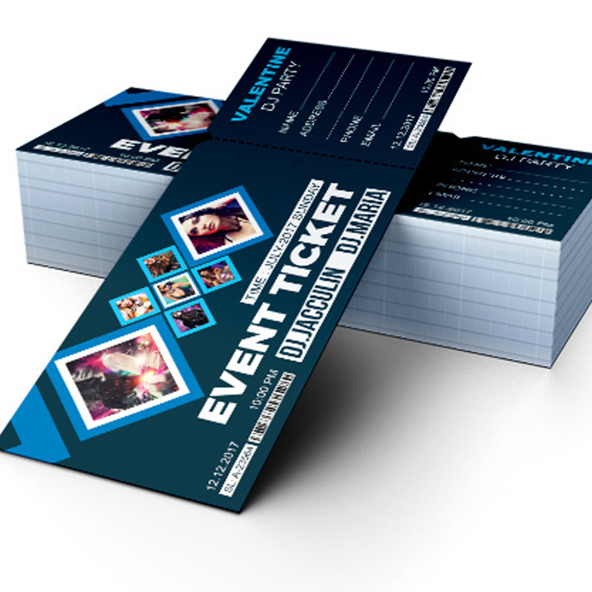 Download Фирменный стиль "Concert Event Ticket - Corporate Identity Template" / Concert Event Ticket - Corporate Identity Template - Фирменный стиль на тему графика ticket event 2020 party couple meetup cinema concert carnival invitationundefined