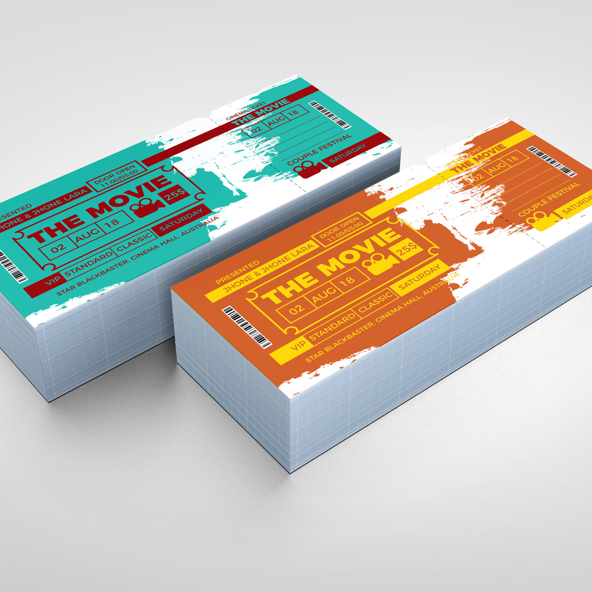 Download Фирменный стиль "Party Event Ticket - Corporate Identity Template" / Party Event Ticket - Corporate Identity Template - Фирменный стиль на тему графика ticket event 2020 party couple meetup cinema concert carnival invitationundefined