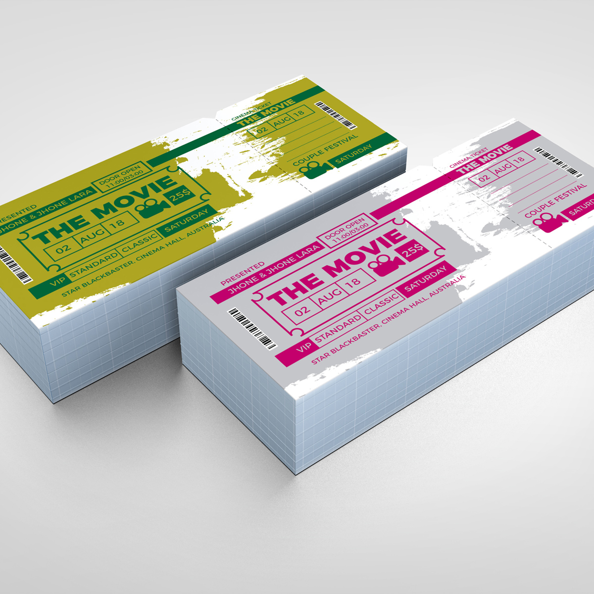 Download Фирменный стиль "Party Event Ticket - Corporate Identity Template" / Party Event Ticket - Corporate Identity Template - Фирменный стиль на тему графика ticket event 2020 party couple meetup cinema concert carnival invitationundefined