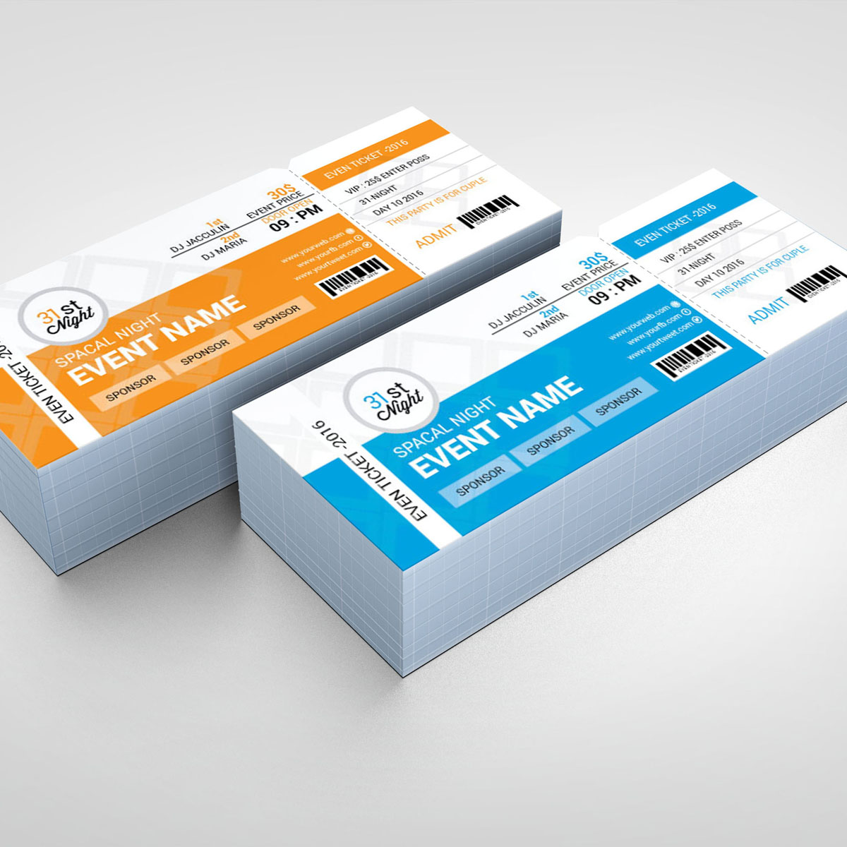 Download Фирменный стиль "Party Event Ticket - Corporate Identity Template" / Party Event Ticket - Corporate Identity Template - Фирменный стиль на тему графика ticket event 2020 party couple meetup cinema concert carnival invitationundefined