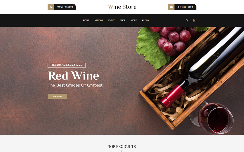 Wine OpenCart Template