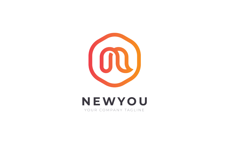 Download Шаблон логотипа "NEWYOU N Letter Logo Template" / NEWYOU N Letter Logo Template - Шаблон логотипа на тему графика n letter logo design icon design shop web nn smart company professional
