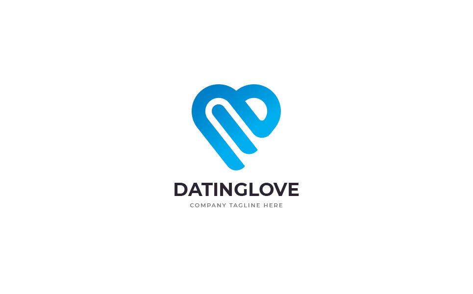 Download Шаблон логотипа "Dating Love Logo Template" / Dating Love Logo Template - Шаблон логотипа на тему графика business design drop friendship heart line logo loop love man modern outline pink red relations shop site store web woman