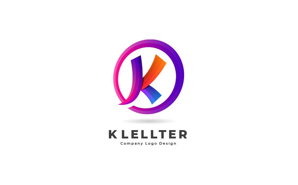 Download Шаблон логотипа "Colorful K Letter Design Logo Template" / Colorful K Letter Design Logo Template - Шаблон логотипа на тему графика 