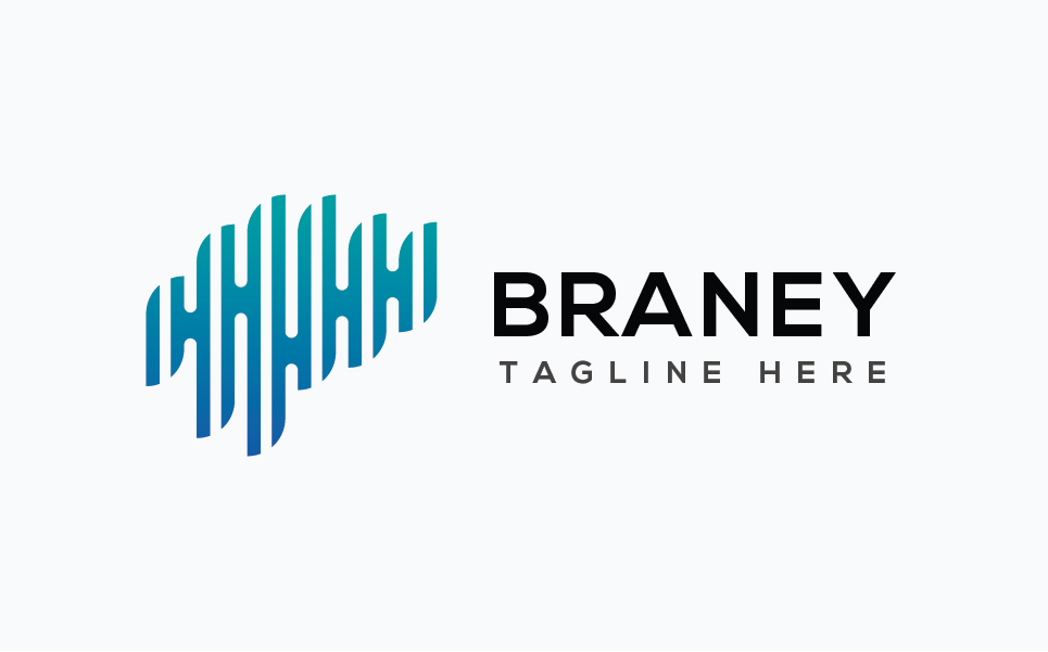 Download Шаблон логотипа "Braney Logo Template" / Braney Logo Template - Шаблон логотипа на тему графика 