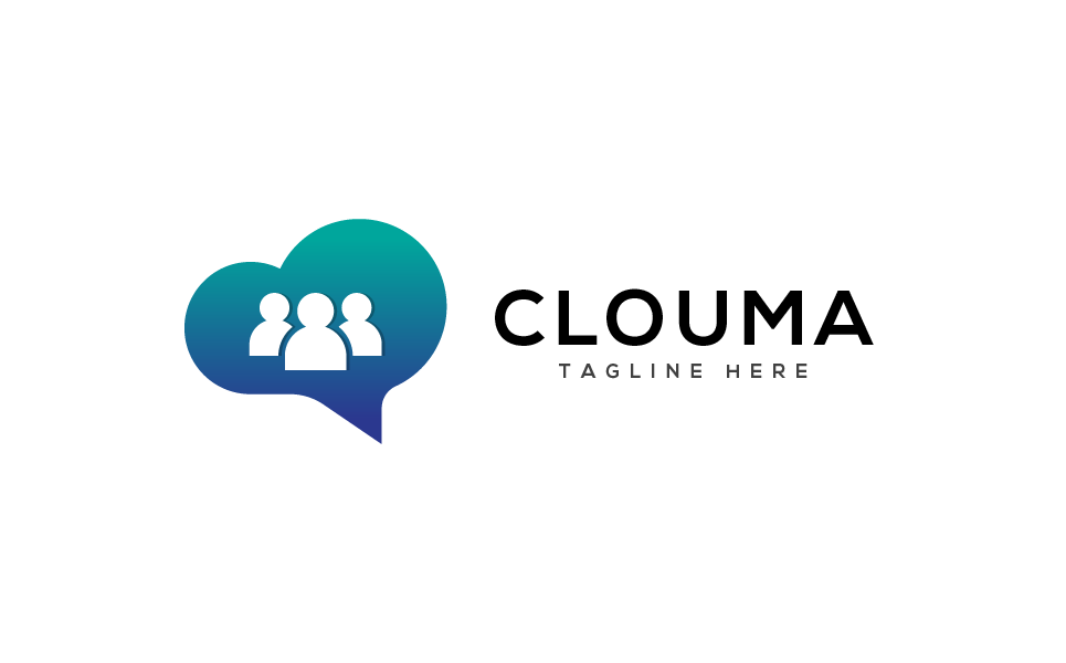Download Шаблон логотипа "Clouma Logo Template" / Clouma Logo Template - Шаблон логотипа на тему графика 