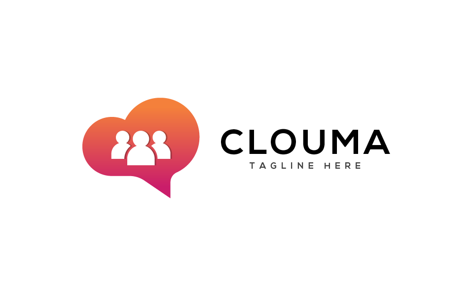Download Шаблон логотипа "Clouma Logo Template" / Clouma Logo Template - Шаблон логотипа на тему графика 