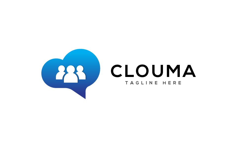 Download Шаблон логотипа "Clouma Logo Template" / Clouma Logo Template - Шаблон логотипа на тему графика 