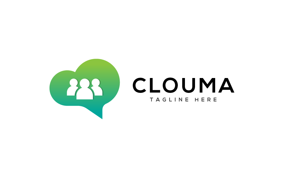 Download Шаблон логотипа "Clouma Logo Template" / Clouma Logo Template - Шаблон логотипа на тему графика 
