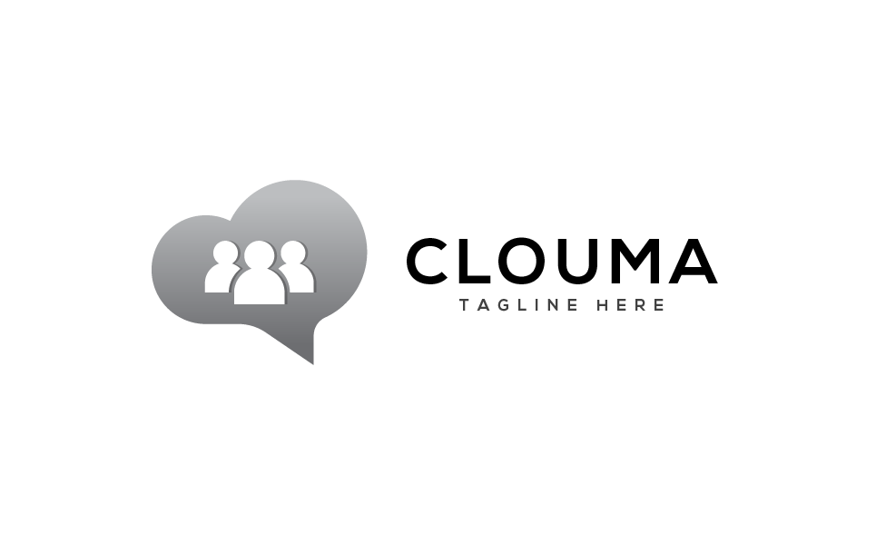 Download Шаблон логотипа "Clouma Logo Template" / Clouma Logo Template - Шаблон логотипа на тему графика 
