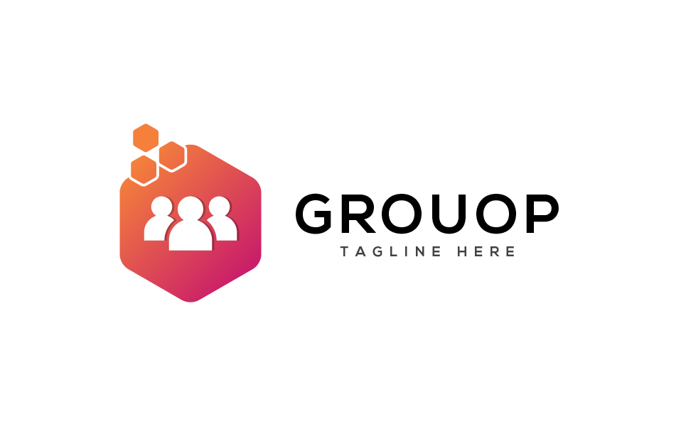 Download Шаблон логотипа "Grouop Logo Template" / Grouop Logo Template - Шаблон логотипа на тему графика 