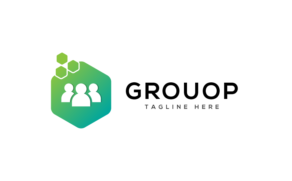 Download Шаблон логотипа "Grouop Logo Template" / Grouop Logo Template - Шаблон логотипа на тему графика 