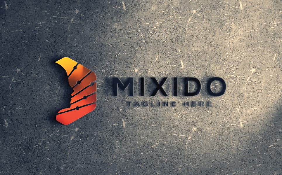 Download Шаблон логотипа "Mixido Logo Template" / Mixido Logo Template - Шаблон логотипа на тему графика 