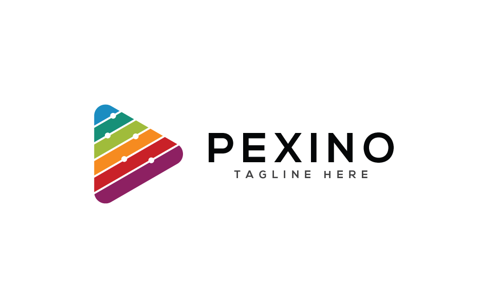 Download Шаблон логотипа "Pexino Logo Template" / Pexino Logo Template - Шаблон логотипа на тему графика 