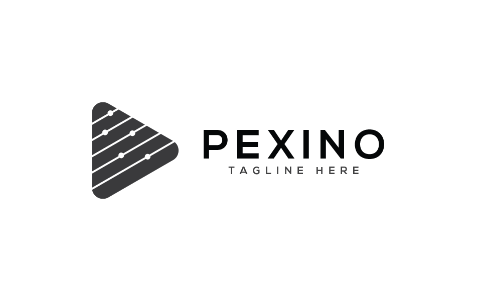 Download Шаблон логотипа "Pexino Logo Template" / Pexino Logo Template - Шаблон логотипа на тему графика 