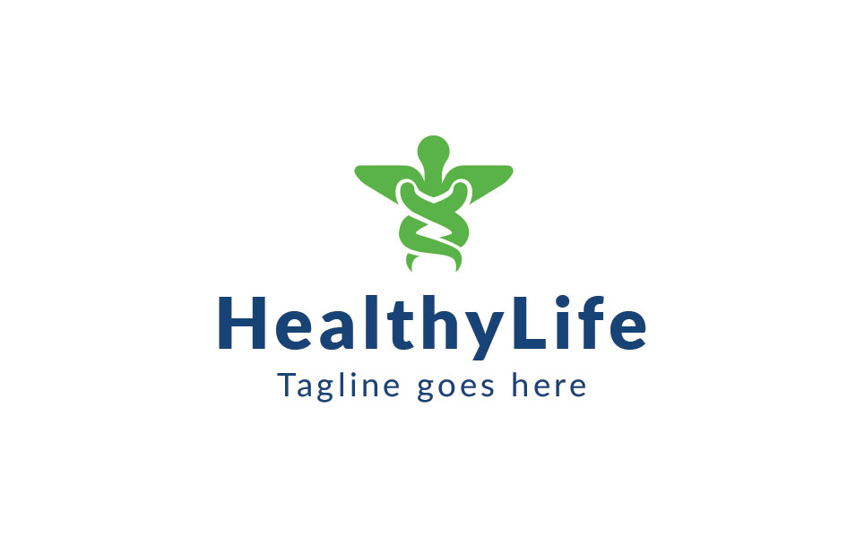 Download Шаблон логотипа "HealthyLife Logo Template" / HealthyLife Logo Template - Шаблон логотипа на тему графика abstract app application care center clinic community company computer consulting doctor group health logo hospital medical service people