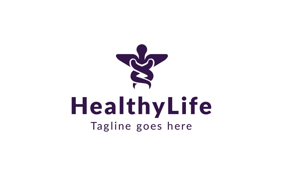 Download Шаблон логотипа "HealthyLife Logo Template" / HealthyLife Logo Template - Шаблон логотипа на тему графика abstract app application care center clinic community company computer consulting doctor group health logo hospital medical service people