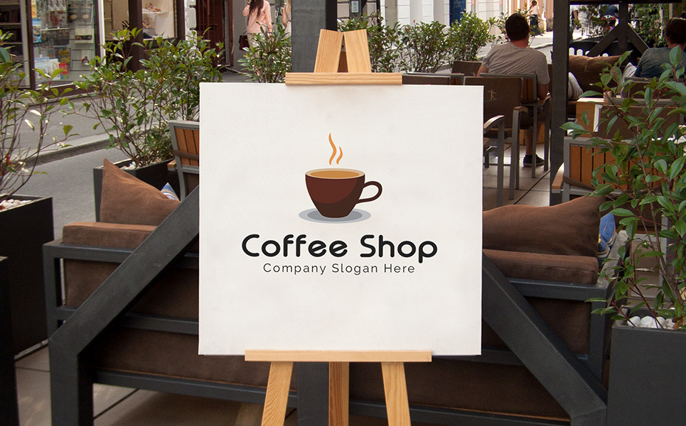 Download Шаблон логотипа "Coffee Shop Logo Template" / Coffee Shop Logo Template - Шаблон логотипа на тему графика business casual chocolate circle civet coffee classic corporate cup delicious delivery design drink fast food fresh ice juice label logo