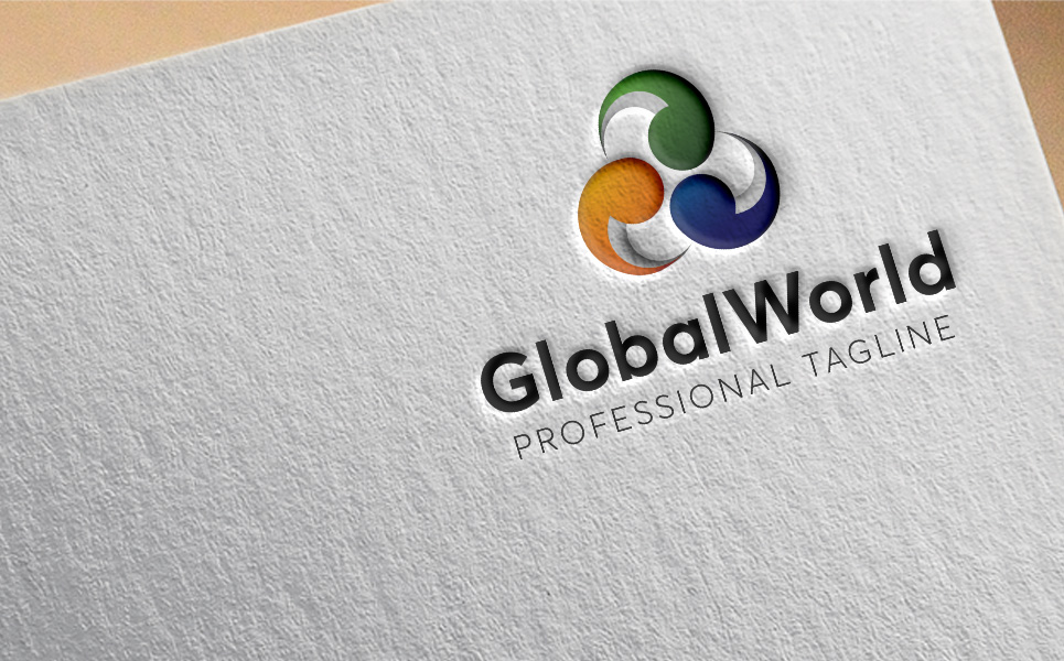 Download Шаблон логотипа "GlobalWorld Logo Template" / GlobalWorld Logo Template - Шаблон логотипа на тему графика abstract business communication communications computer consulting global globe internet letter g security service services social media software solution sphere symbol