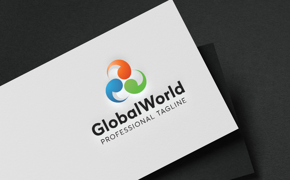 Download Шаблон логотипа "GlobalWorld Logo Template" / GlobalWorld Logo Template - Шаблон логотипа на тему графика abstract business communication communications computer consulting global globe internet letter g security service services social media software solution sphere symbol