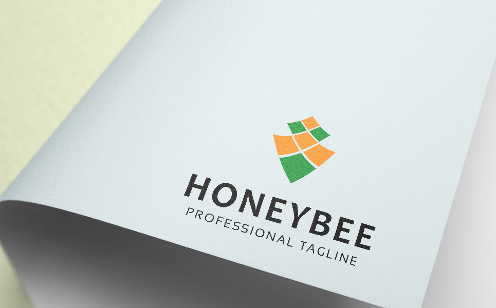Download Шаблон логотипа "Honeybee Logo Template" / Honeybee Logo Template - Шаблон логотипа на тему графика animals app art bee bees brand branding bumble capital letter fly gold h honey honeybee honeybees insect management media nature