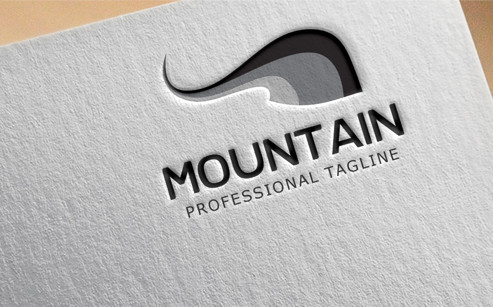 Download Шаблон логотипа "Mountain Logo Template" / Mountain Logo Template - Шаблон логотипа на тему графика agency club cool design expedition forest fresh hill identity journey landscape logo minimal mountain nature new online outdoor peak resort