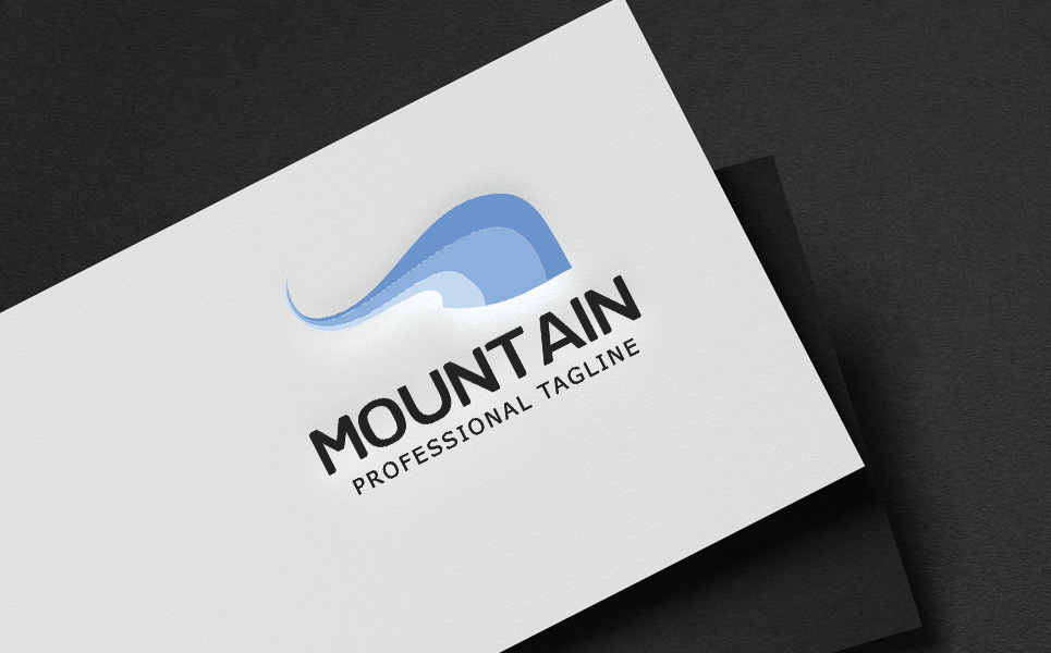 Download Шаблон логотипа "Mountain Logo Template" / Mountain Logo Template - Шаблон логотипа на тему графика agency club cool design expedition forest fresh hill identity journey landscape logo minimal mountain nature new online outdoor peak resort