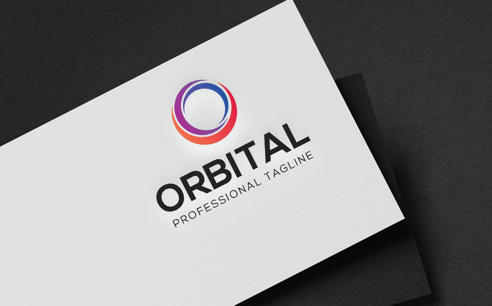 Download Шаблон логотипа "Orbital Logo Template" / Orbital Logo Template - Шаблон логотипа на тему графика business capital circle clean commerce communication crisp electric electrical electrician financial fund green holding market marketing mockup modern o organisation