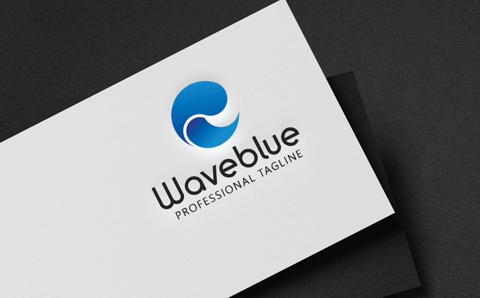 Download Шаблон логотипа "Waveblue Logo Template" / Waveblue Logo Template - Шаблон логотипа на тему графика brand branding business clean dynamic iconic island lake nautic ocean outdoor print ready pure river sea shore spring water surf