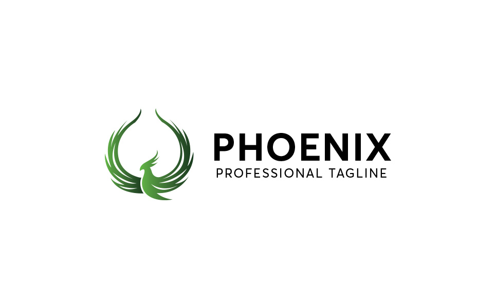 Download Шаблон логотипа "Phoenix Logo Template" / Phoenix Logo Template - Шаблон логотипа на тему графика bird logo brand branding corporate fire flat flow fly freedom immortality luxurious majestic modern mythology orange phoenix rebirth red regal