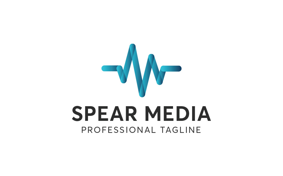Download Шаблон логотипа "Spear Media Logo Template" / Spear Media Logo Template - Шаблон логотипа на тему графика 3d logos circle colorful logo corporate creative eps logo gradient modern music spiral vector