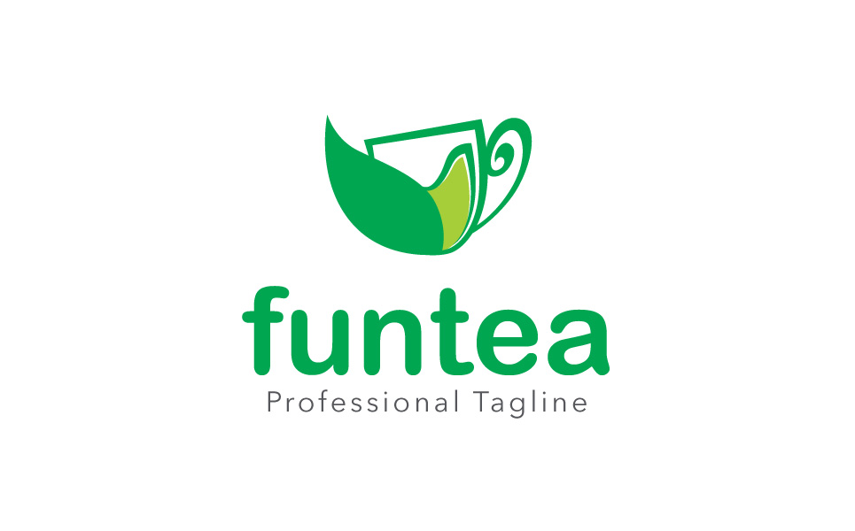 Download Шаблон логотипа "Funtea Logo Template" / Funtea Logo Template - Шаблон логотипа на тему графика brown cafe logo cafeteria coffee coffee brand stock cool cup generic modern professional shop unique