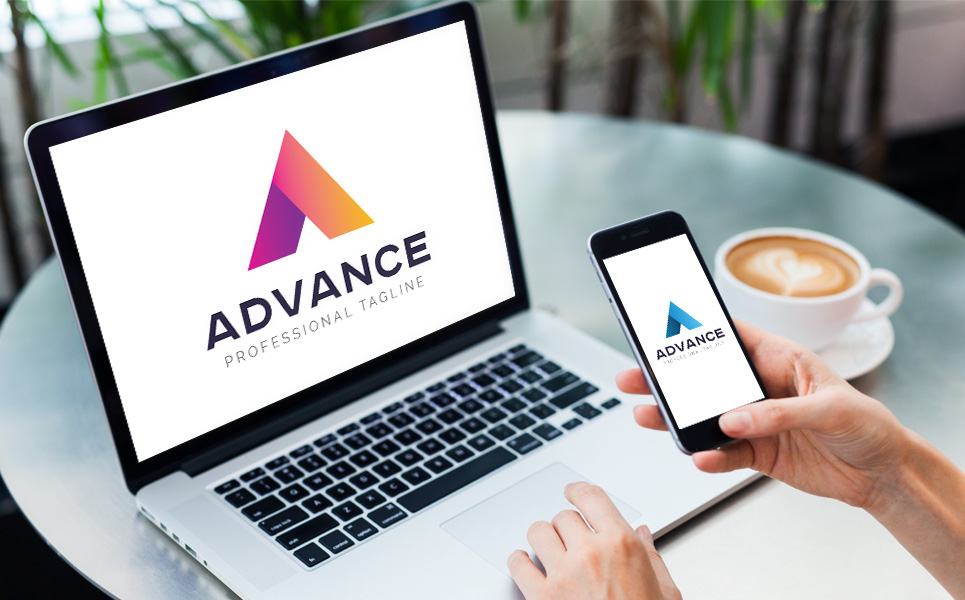 Download Шаблон логотипа "A Letter Logo Template" / A Letter Logo Template - Шаблон логотипа на тему графика a letter logo a abstract initial advance application business colorful corporate template creative rainbow digital app financial investment game high