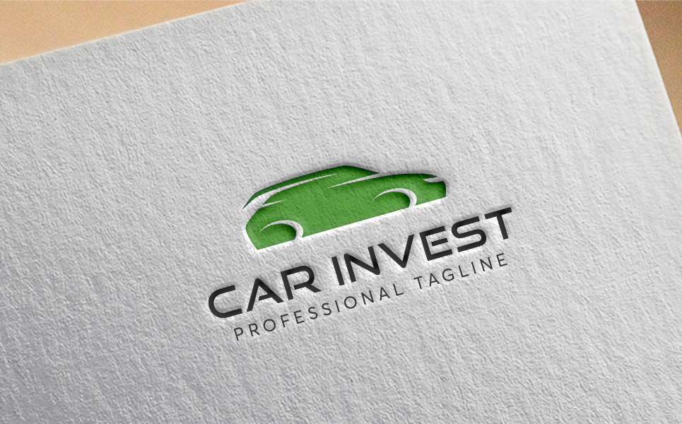Download Шаблон логотипа "Car Invest Logo Template" / Car Invest Logo Template - Шаблон логотипа на тему графика bank business buy car clean corporate creative elegant fund income industrial industry invest investment loan logo template mobile money professional