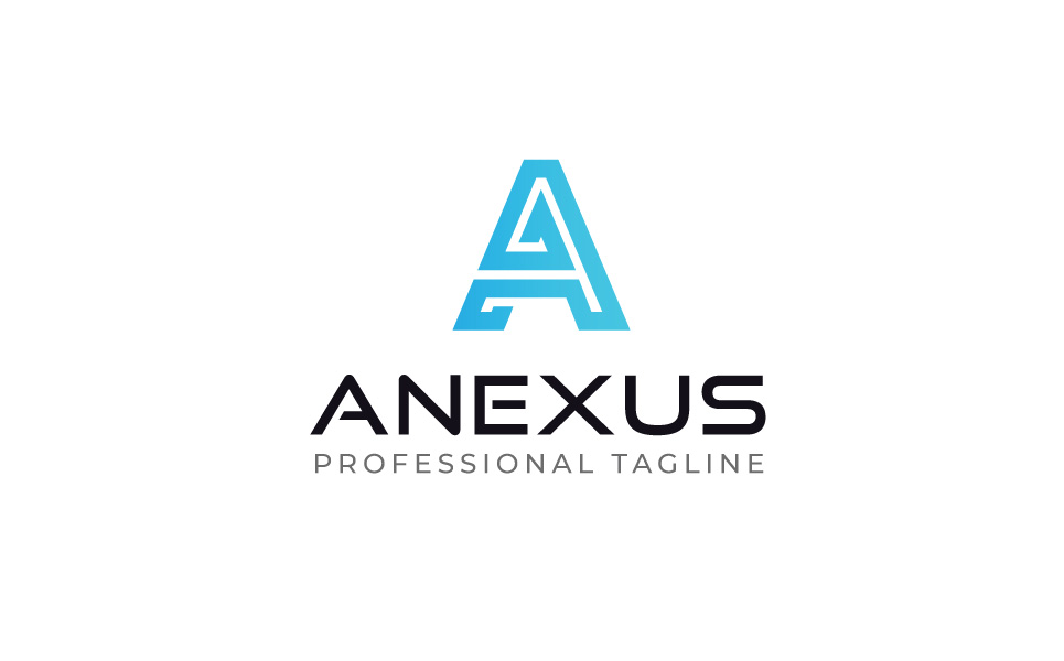 Download Шаблон логотипа "ANEXUS Logo Template" / ANEXUS Logo Template - Шаблон логотипа на тему графика a a logo app bold brand branding business clean colorful corporate creative digital forum letter logotype media modern pixel professional