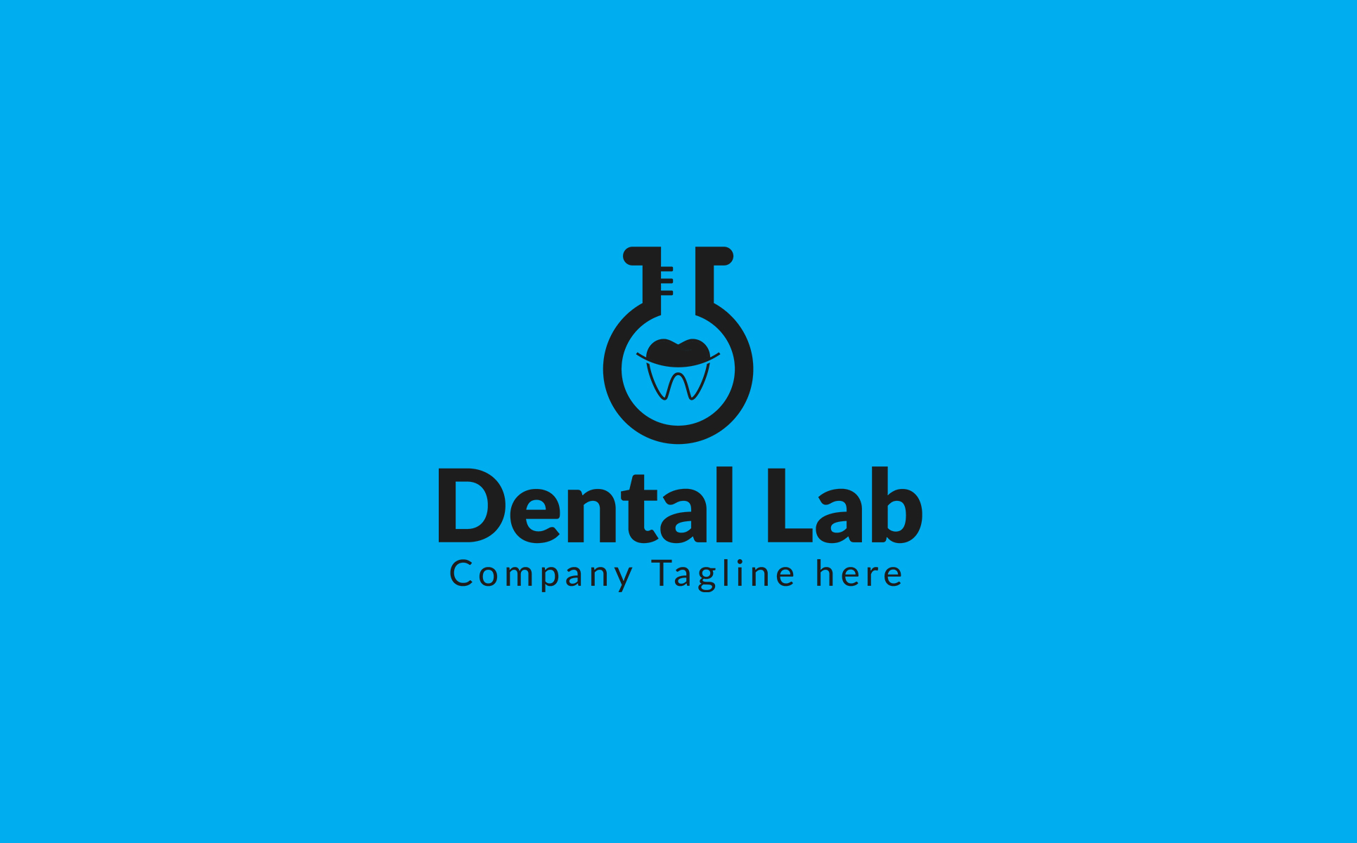 Download Шаблон логотипа "Dental Lab Logo Template" / Dental Lab Logo Template - Шаблон логотипа на тему графика lab-logo dental-logo bikar medical labrotory sincerity company dentist icon