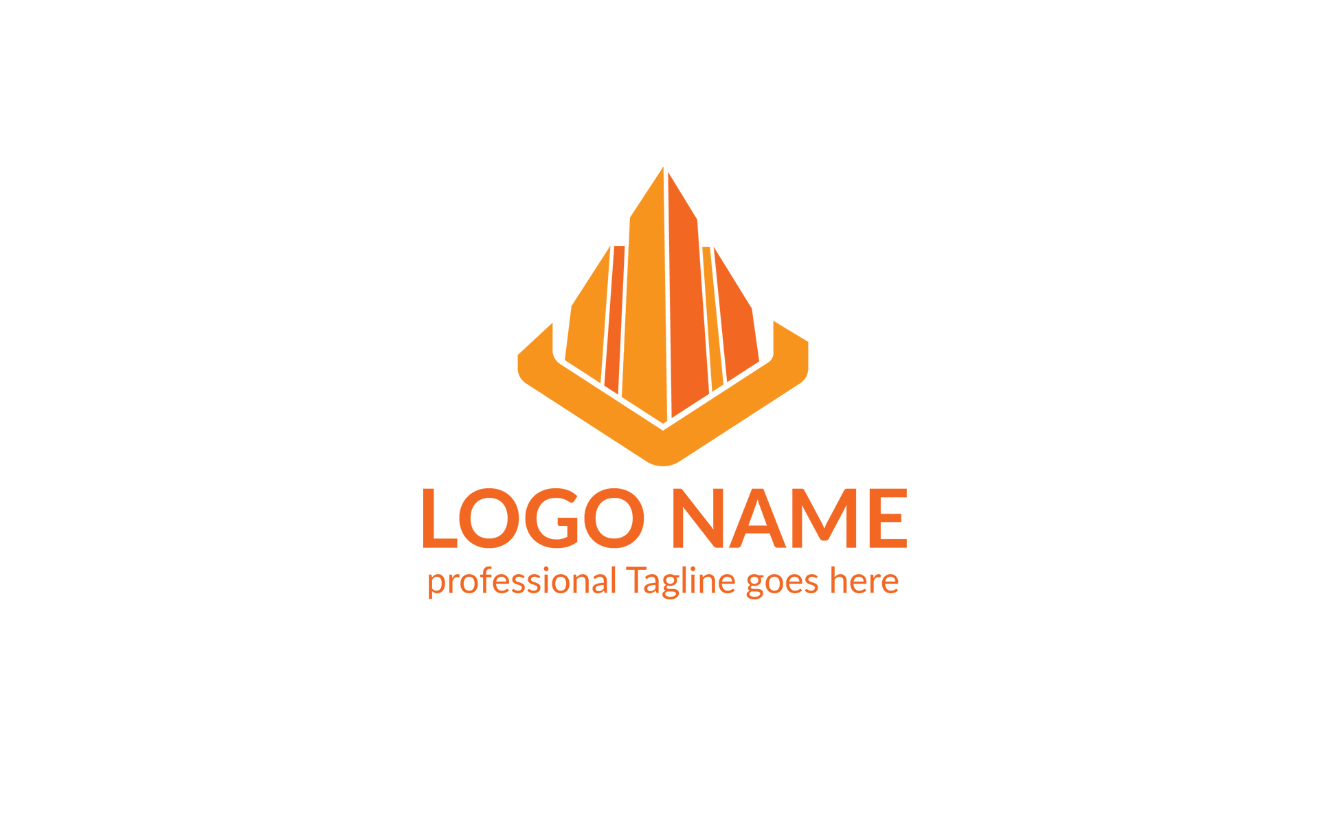 Download Шаблон логотипа "Building Logo Template" / Building Logo Template - Шаблон логотипа на тему графика building logo real-estate home constructions custom develop development marketing rental security trade agency branding city corporate house professional icon real-estate-logo