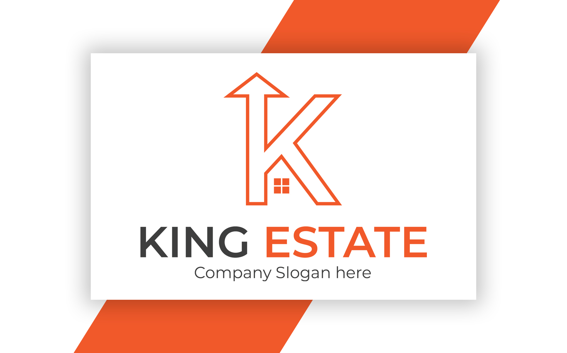 Download Шаблон логотипа "King Estate Logo Template" / King Estate Logo Template - Шаблон логотипа на тему графика agency real-estate k-logo home-logo mizan328 property letter-k k build builder building company construction corporate professional vector creative-logo modern-logo branding