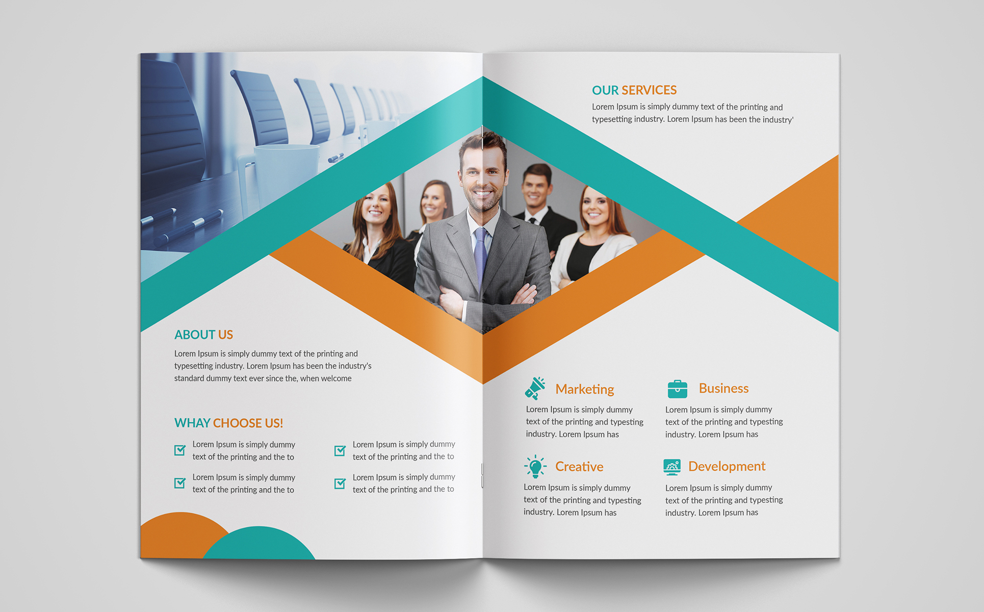 Download Фирменный стиль "Business Bi-fold Brochure Design - Corporate Identity Template" / Business Bi-fold Brochure Design - Corporate Identity Template - Фирменный стиль на тему графика brochure design template design corporate creative modern professional brochure bifold bi fold cover business annual report stationary proposal brochureundefined